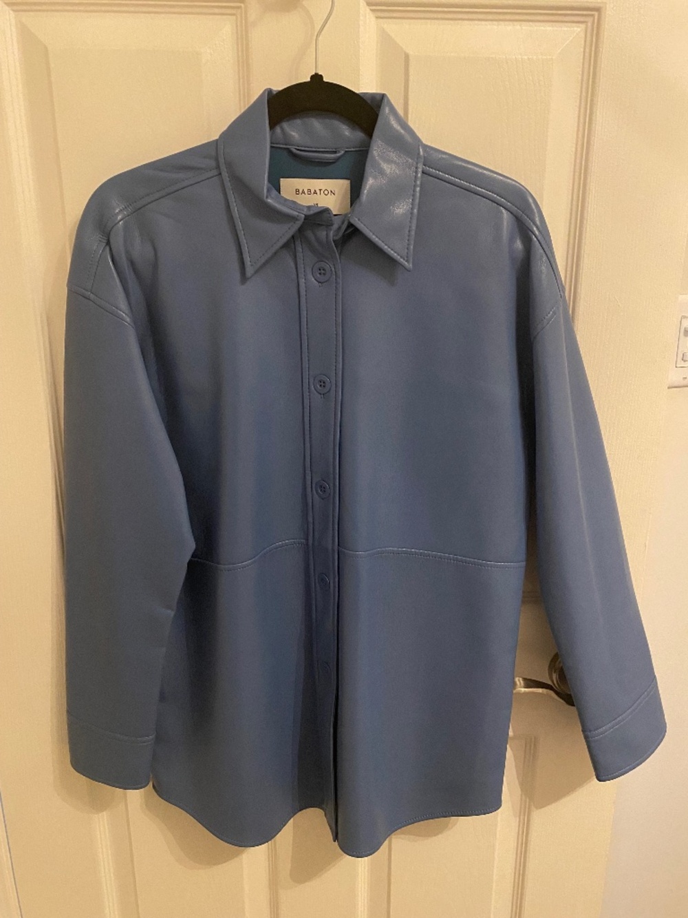 Babaton pleather shirt